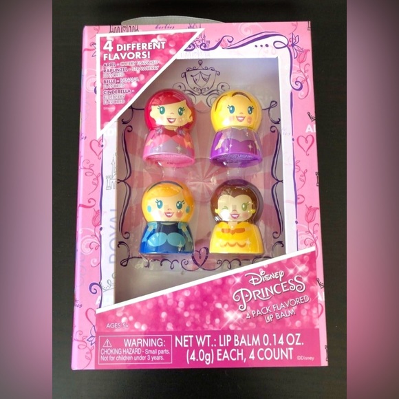 👑 DISNEY PRINCESS 4 PIECE LIP GLOSS SET 👑 - Picture 5 of 6